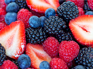 Collage of Strawberries, Blueberries, Raspberries, Blackberries