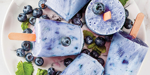 Creamy Blueberry Popsicles