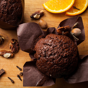 Orange Hazelnut Chocolate Cupcakes