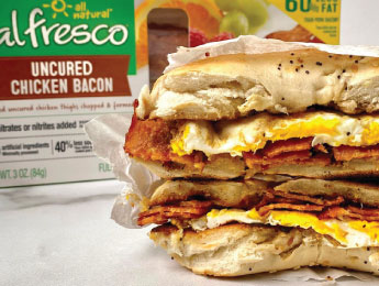 bacon egg cheese bagel
