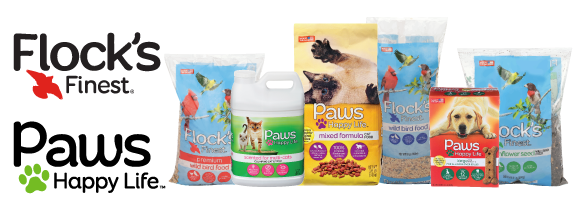 Collage of Paws Happy Life Brand Products