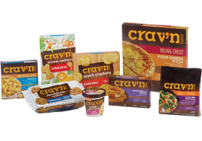 Collage of Crav'n Flavor Products